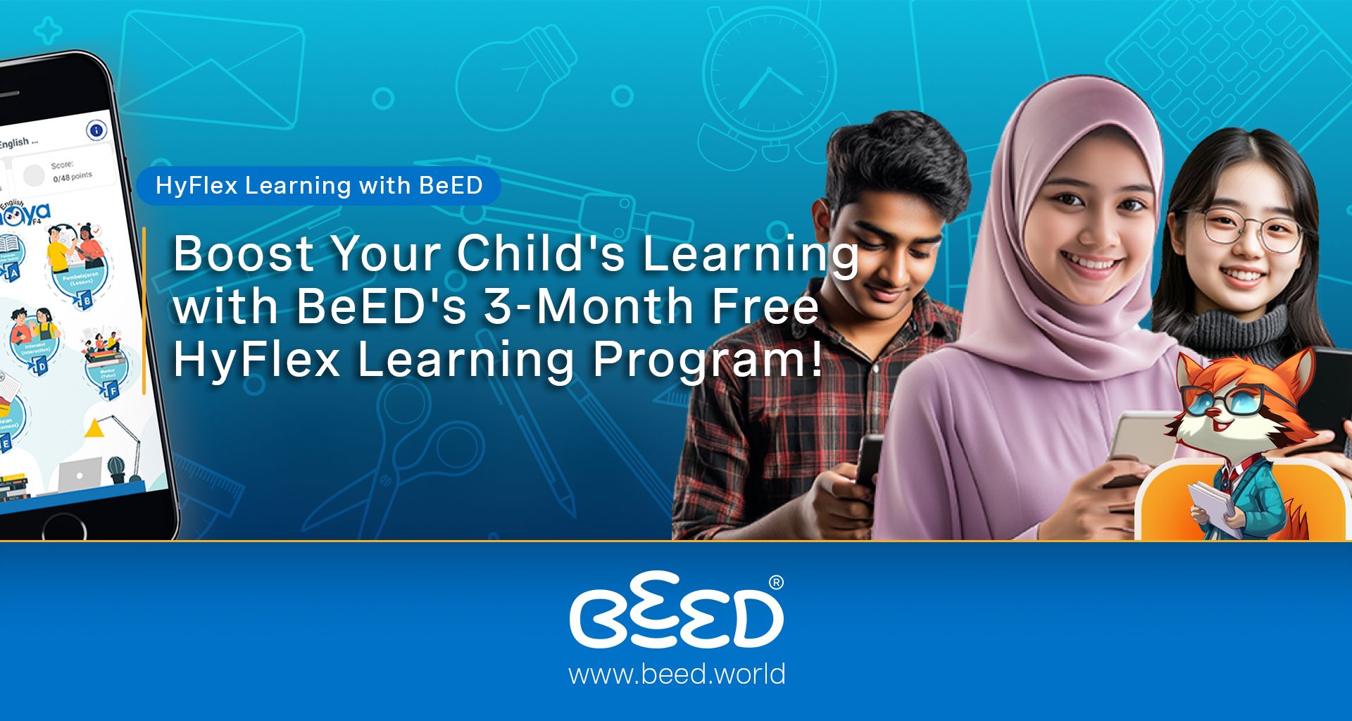 Boost Your Child's Learning with BeED's 3-Month Free HyFlex Learning Program!